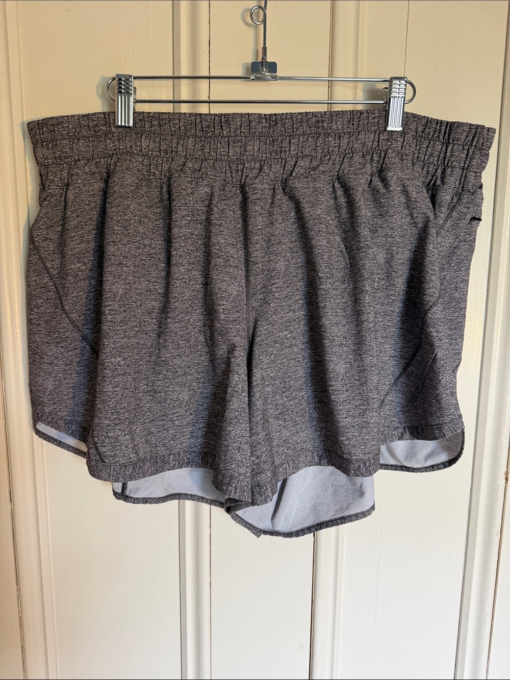 lululemon athletica Heather Gray Performance Running Shorts
